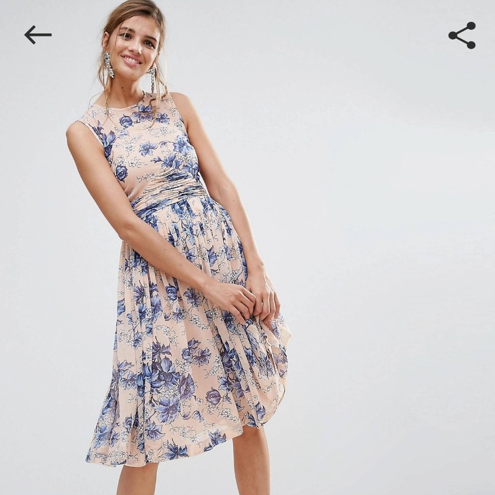 Asos floral tea dress